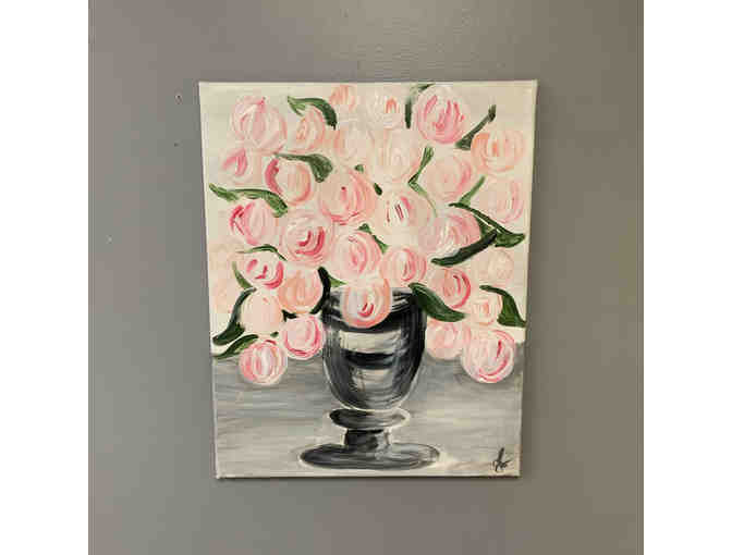 Pink Bouquet Canvas Painting