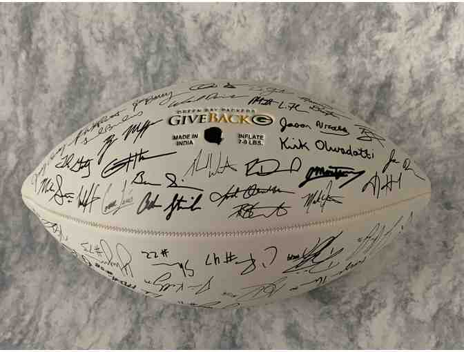 Green Bay Packers 2021 Squad Autographed Football