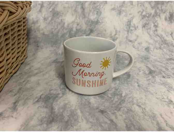 Hot Cocoa Gift Basket with Two Mugs and Pillow