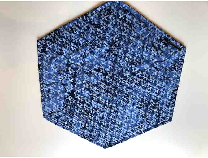 Quilted Table Topper - Blue Stars