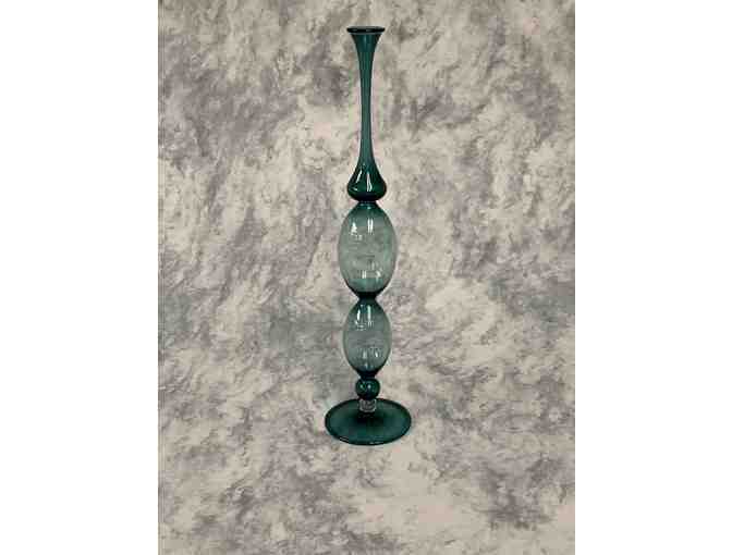 Handblown Green Glass Vase