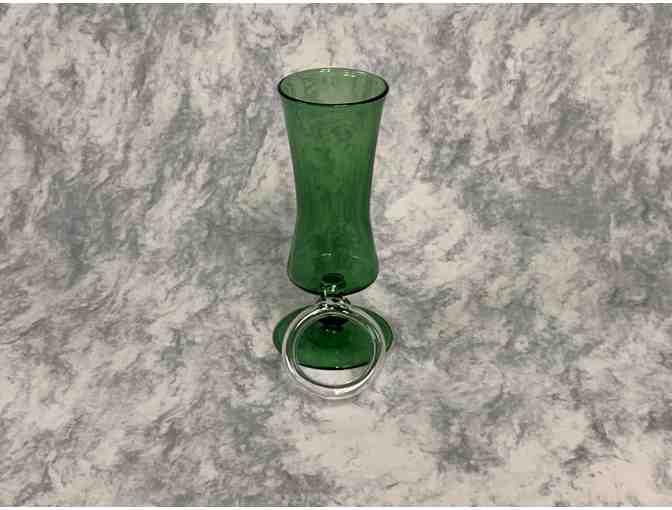 Handblown Green Glass Mug