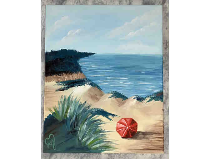Dune Grass on the Beach Canvas Painting