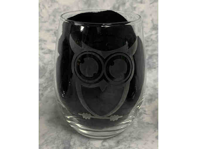 Owls Stemless Wine Glasses