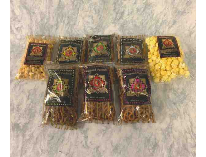 American Gourmet Pretzel and Popcorn Sampler Box