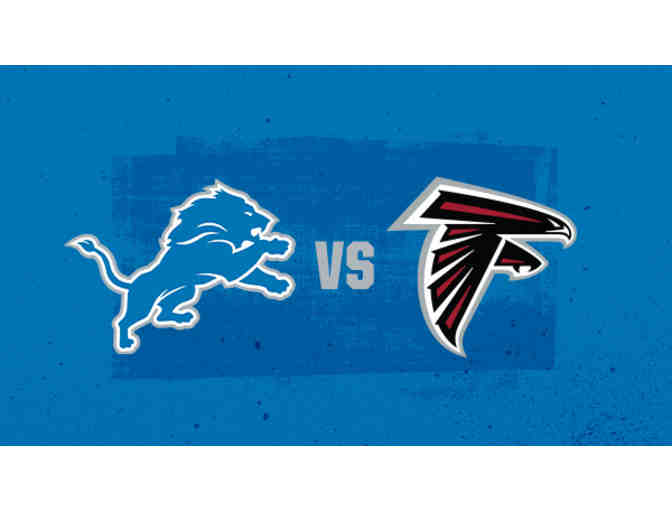 Five Tickets: Detroit Lions vs. Atlanta Falcons Lower Sideline