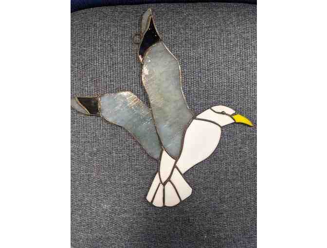 Set of 4 Stained Glass Waterbirds
