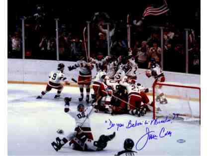 1980 USA Hockey Olympic Celebration Autographed by Jim Craig