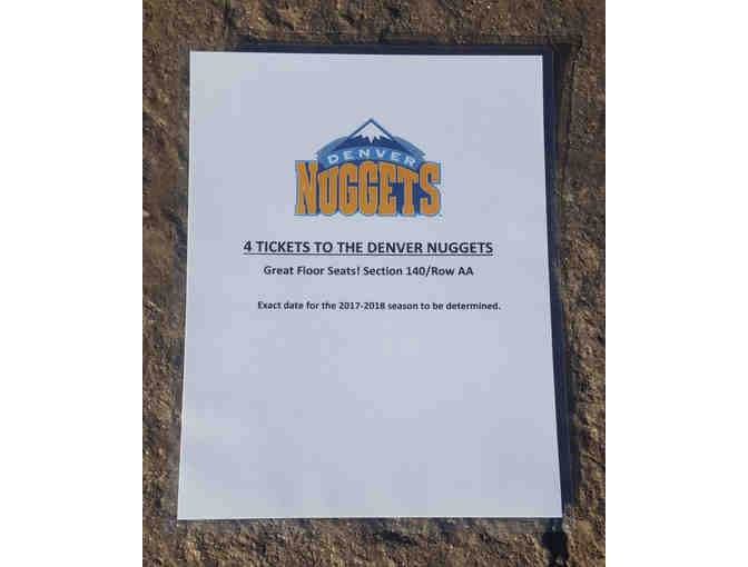 4 Denver Nuggets Floor Seat Tickets