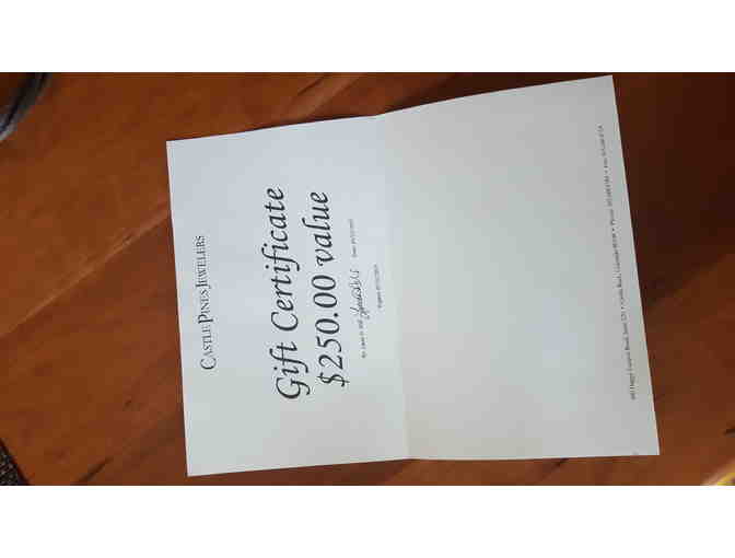 Castle Pines Jewelers gift $250 certificate