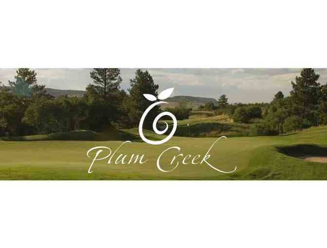 Plum Creek Golf Club foursome with cart