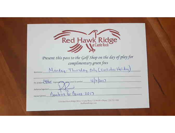 Red Hawk Ridge golf course foursome