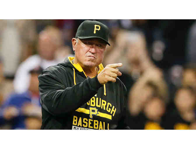 Autographed MLB jersey signed by Pittsburgh Pirates manager Clint Hurdle