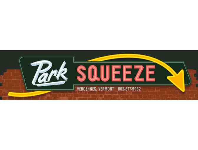 $25 Gift Certificate to Park Squeeze, Vergennes