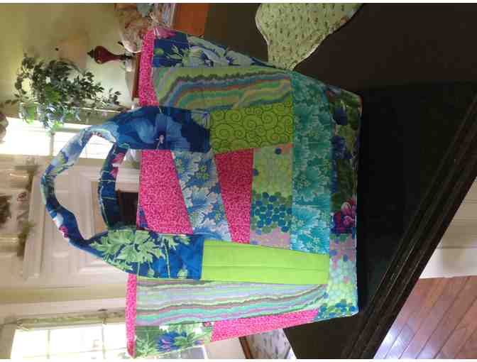 Handcrafted Quilted Tote Bag