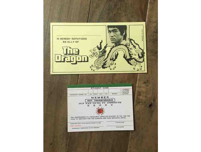 Original Jun Fan Gung Fu Membership Card + Ally Of The Dragon Card
