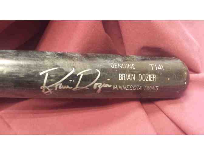 Brian Dozier autographed game used bat