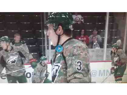 MN Wild #3 Charlie Coyle Auto Camo game jersey