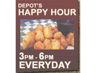 $50 gift certificate to Depot Bar and Grill