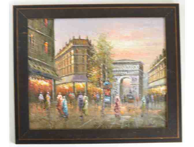 Not one, but Two Paris, France Oil Paintings