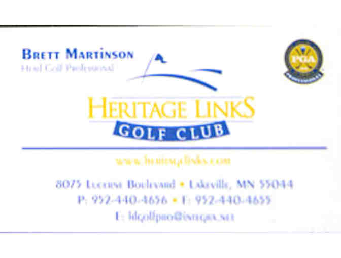 Four Complimentary Rounds plus cart at the beautiful Heritage Links Golf Club
