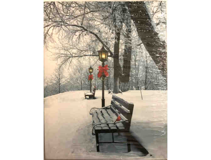 Winter Lighted Canvas 5x7 picture - Photo 1