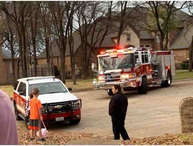 RIDE TO SCHOOL ON A SOUTHLAKE FIRETRUCK