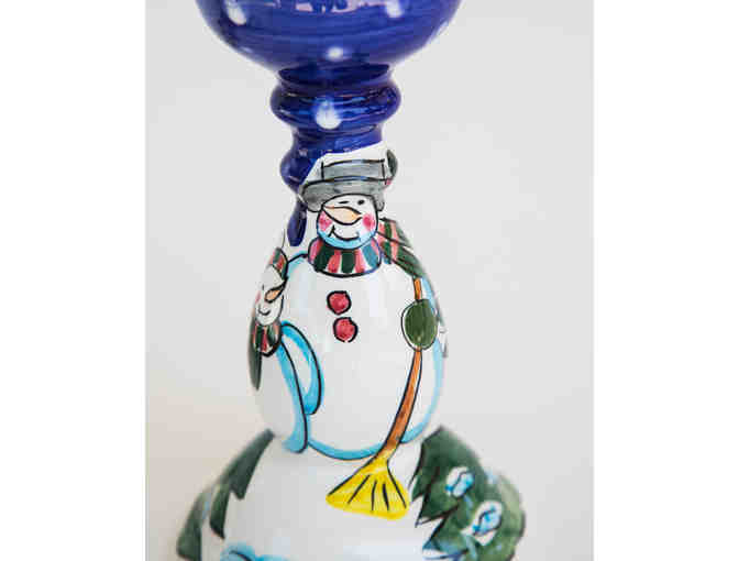 Snowman Candle Holder