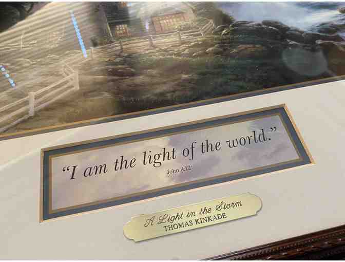 Thomas Kinkade Framed Print 'I am the light of the world'