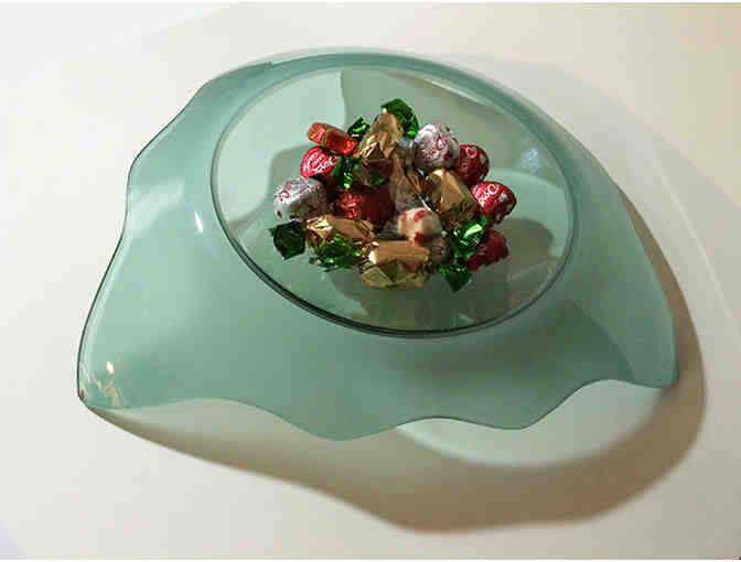Sculptural Glass Dish