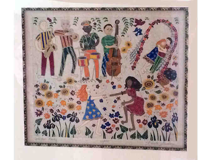 'Garden Party' original print by Karla Gudeon