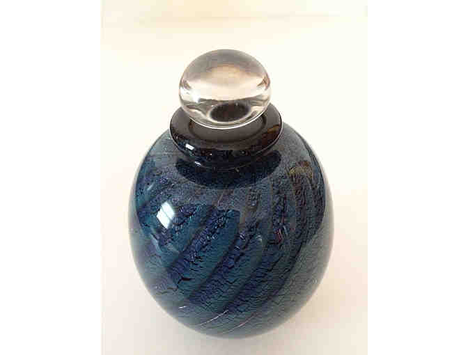 Signed Heavy Glass Perfume Bottle