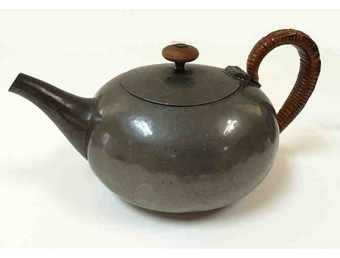 3 Piece Antique Pewter Tea Set