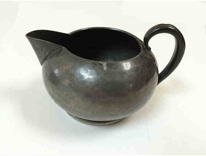 3 Piece Antique Pewter Tea Set