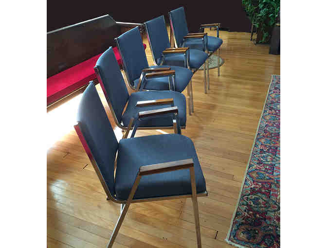 Group of 10 Stackable Arm Chairs - Group 3