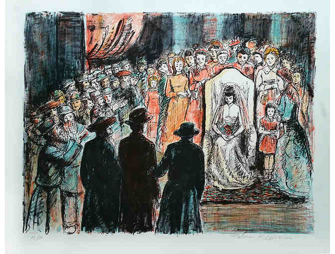 'The Wedding' a print by Zalman Kleinman