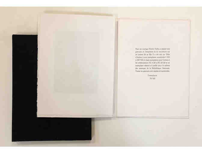 Artist's book/portfolio 'promenade d'un batteau' by Moshe Malka