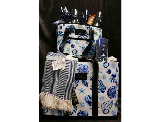 SCOUT Beach Cooler and Deano Tote with Picnic Blanket, Wine Glasses, Tumblers & More