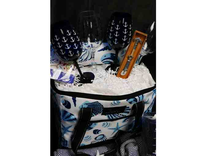SCOUT Beach Cooler and Deano Tote with Picnic Blanket, Wine Glasses, Tumblers & More