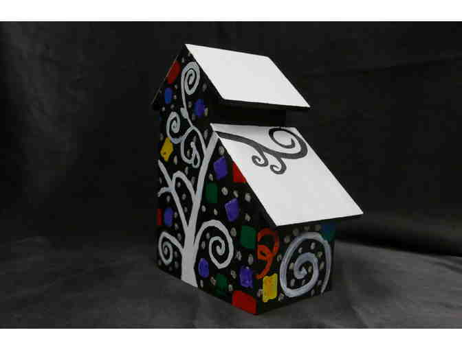 'Branching Out' Large, Hand-Painted Double Birdhouse