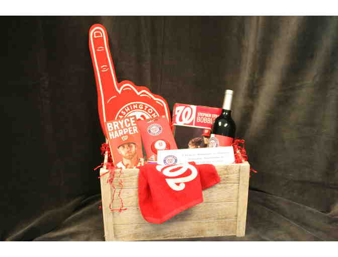 4 Tickets Nationals vs. Phillies + Gift Basket w/ Nationals' Wine - Saturday, September 9 - Photo 1