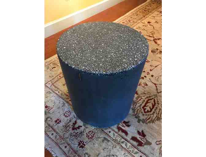 18" X 16" Hand-Poured and Molded Cylinder Side Table by Dylan Myers Design - Photo 1