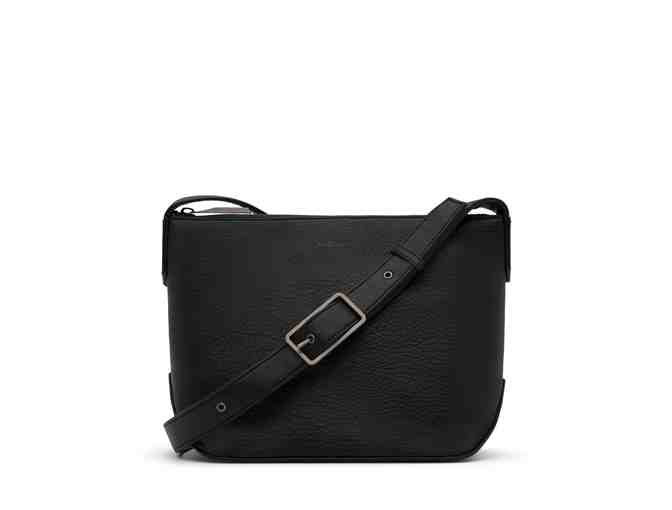 Large, Black, Zipper-closure, Adjustable Crossbody Bag by MATT & NAT