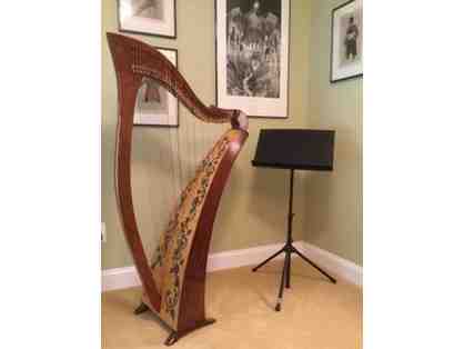 Heartland Harps 38-string, Walnut, Hand-crafted "Dragonheart" Celtic Harp