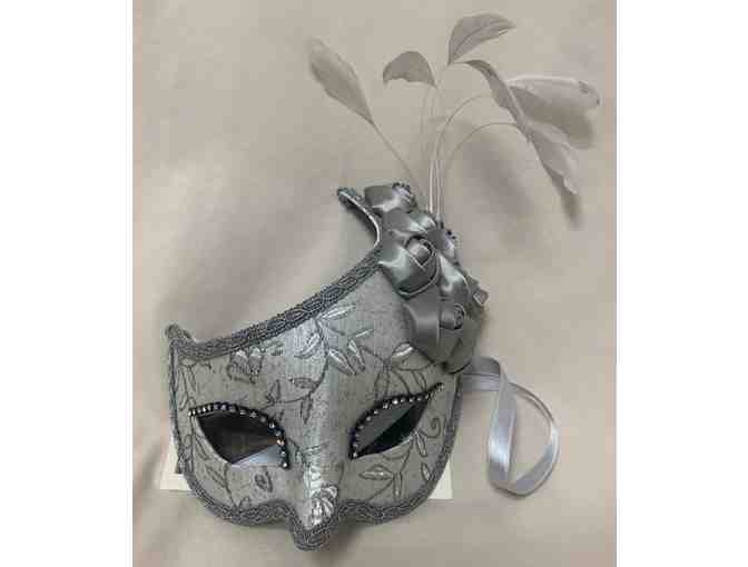 Authentic, Elegant, Ivory La Civetta Venetian Mask - Photo 2