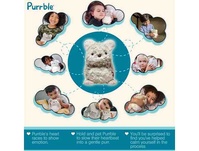 Purrble - Calming Toy Companion with Dynamic Heartbeat & Soothing Purr