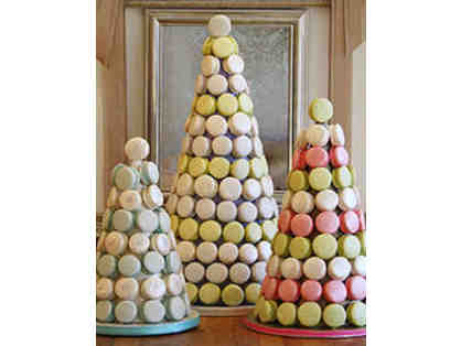 Tower of 50 French Macaron Cookies