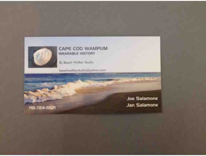 Wampum Whale Tail Necklace