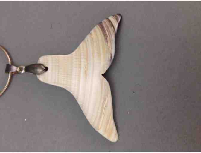 Wampum Whale Tail Necklace