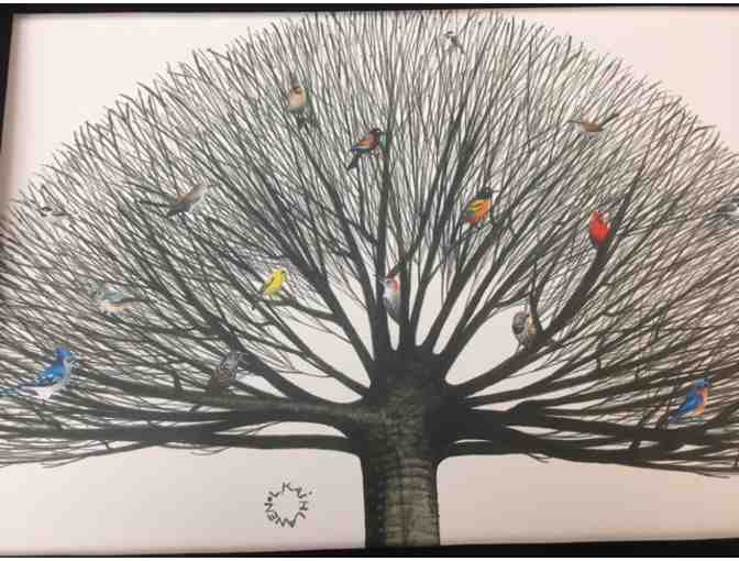 Gorgeous 'Gathering Tree' print by Lauri Kaihlanen (unframed)